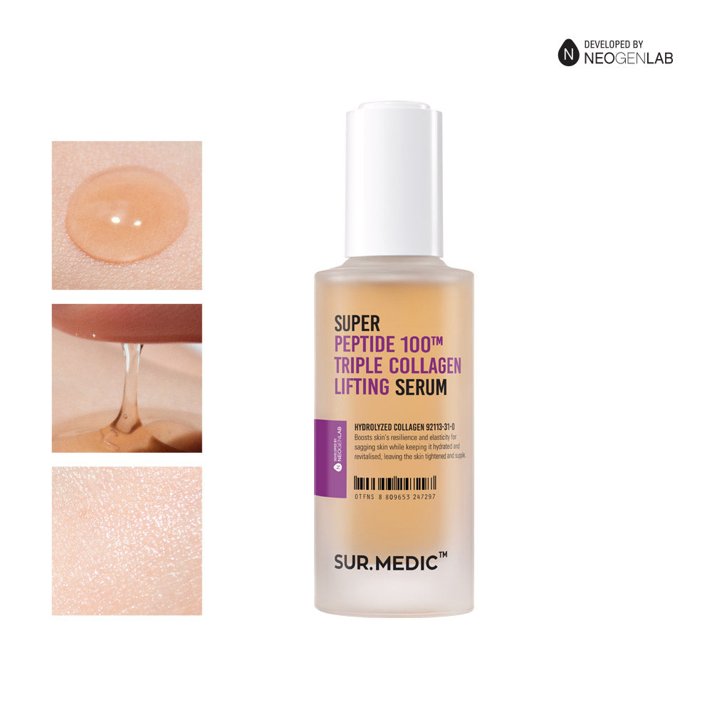 SUR.MEDIC+ SUPER PEPTIDE 100 COLLAGEN LIFTING SERUM 1.69 oz / 50ml