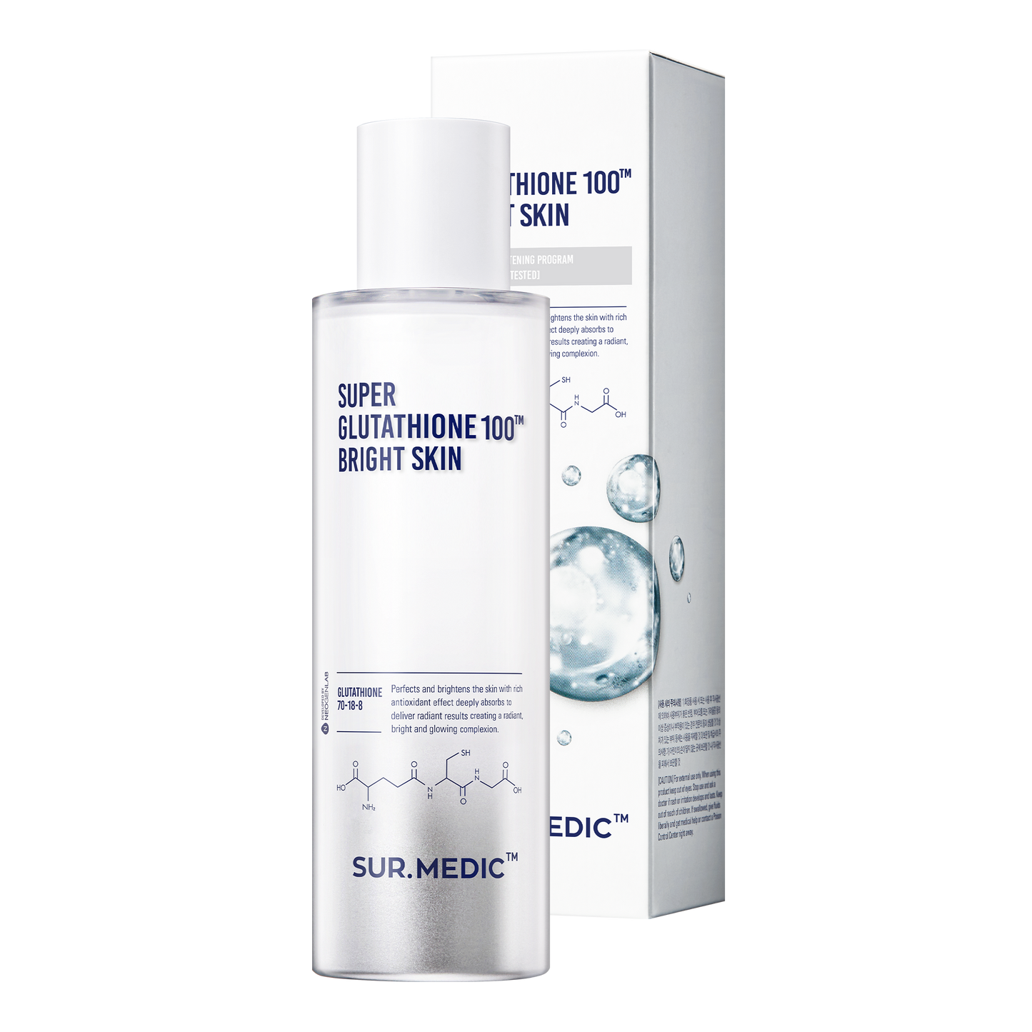 [1BOX/ 54ea] SUR.MEDIC SUPER GLUTATHIONE 100™ BRIGHT SKIN 145ml