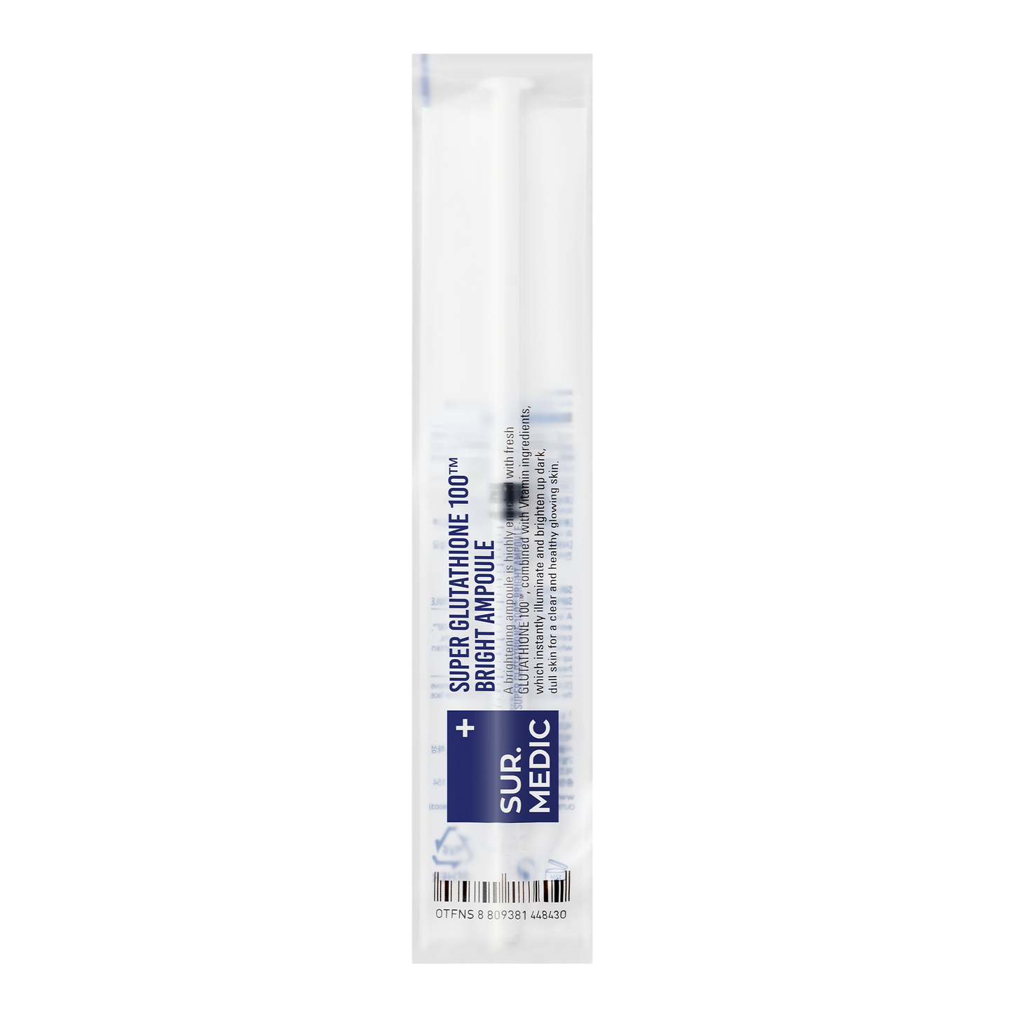 [1BOX/ 39ea] SUR.MEDIC+ SUPER GLUTATHIONE 100TM BRIGHT AMPOULE 0.35 oz / 10g