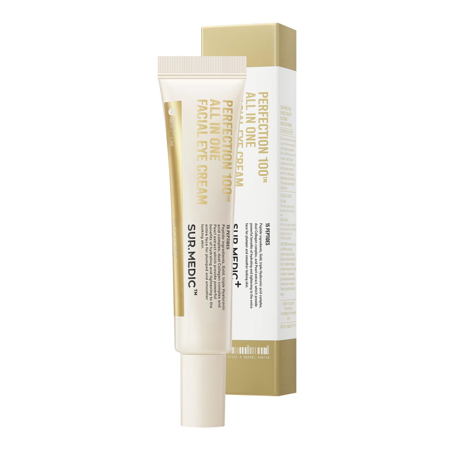 SUR.MEDIC+ PERFECTION 100 ALL IN ONE FACIAL EYE CREAM 1.18 oz / 35ml