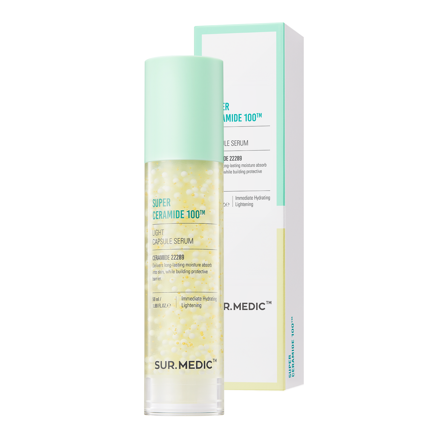 [1BOX/ 70ea] SUR.MEDIC+ SUPER CERAMIDE 100 LIGHT CAPSULE SERUM 1.69 oz / 50ml
