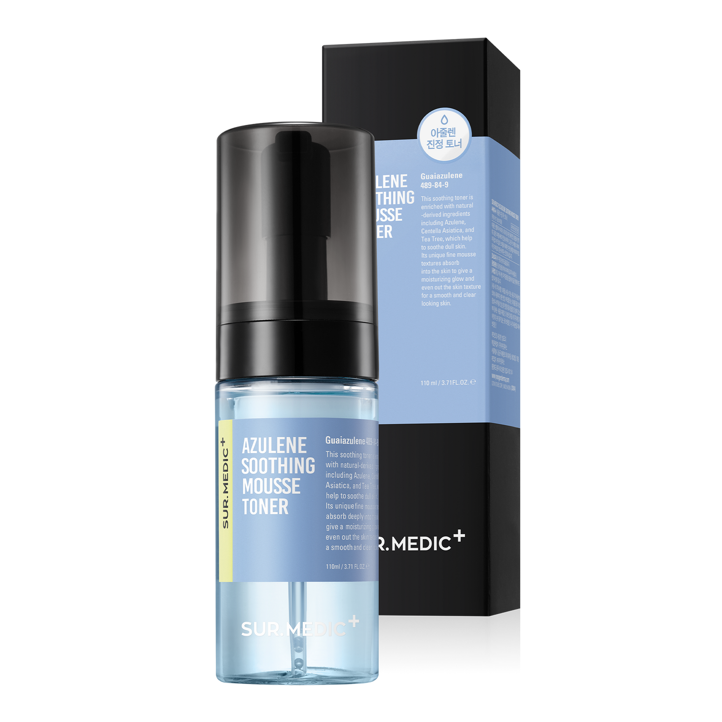 SUR.MEDIC+ AZULENE SOOTHING MOUSSE TONER 3.71 oz / 110ml
